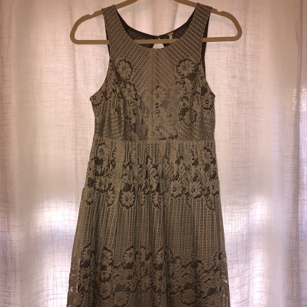 Free People Lace Dress with Open Back